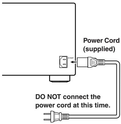 ONKYO TX-NR1000 - Connecting the Supplied Power Cord - 1