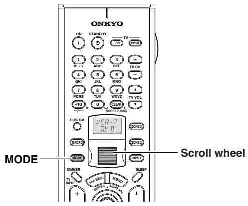 ONKYO TX-NR1000 - To Operate a Connected Component (Mode Switching) - 1