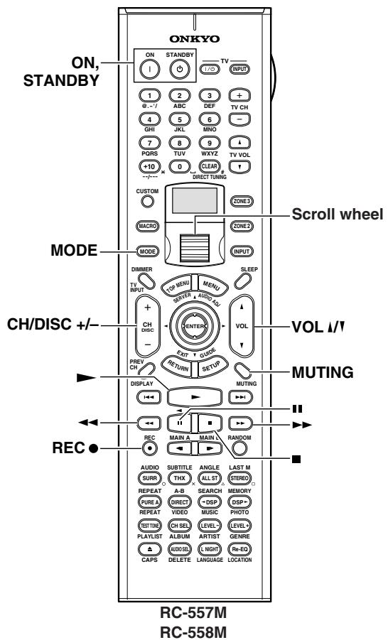 ONKYO TX-NR1000 - Remote Control Codes - 2