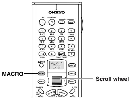 ONKYO TX-NR1000 - To Perform a Macro Operation - 1