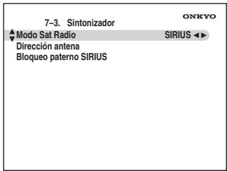 ONKYO TX-SR705 - Use los botones Arriba y Abajo del [▲]/[▼] para seleccionar "3. Sintonizador" y pulse [ENTER]. - 1
