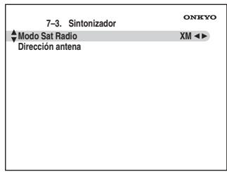 ONKYO TX-SR705 - Use los botones Arriba y Abajo del [▲]/[▼] para seleccionar "3. Sintonizador" y pulse el botón [ENTER]. - 1