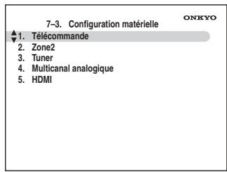 ONKYO TX-SR705 - Appuyez sur le bouton [receiver] puis sur le bouton [SETUP]. - 1