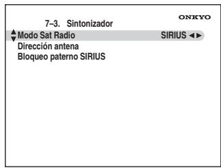 ONKYO TX-SR705 - Use los botones Arriba y Abajo del [▲]/[▼] para seleccionar - 1
