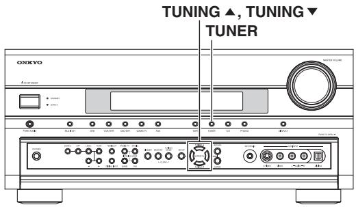 ONKYO TX-SR705 - Setting the Satellite Radio Mode - 8
