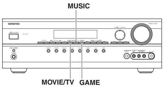 ONKYO UP-A1L - Selecting the Listening Modes - 1