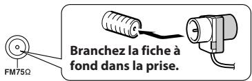 ONKYO UP-HT1 - Branchez l'antenne FM de la façon illustrée. - 1