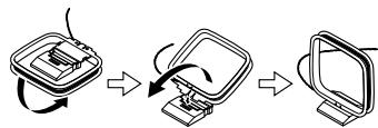 ONKYO UP-HT1 - Connecting the AM Loop Antenna - 1