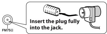 ONKYO UP-HT1 - Attach the FM antenna, as shown. - 1