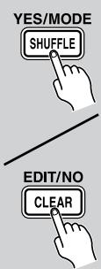 ONKYO CBX-100 - EDIT/NO Press the [EDIT/NO] button, and then use the Previous and Next [▶] buttons to select Preset Write?. - 2
