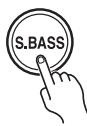 ONKYO CBX-500 - To turn on Super Bass, press the [S.BASS] button. - 1