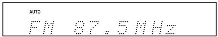 ONKYO CBX-500 - Press the [TUNER] button, or the [INPUT] button on the top panel, repeatedly until "FM" appears. - 1