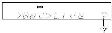 ONKYO CR-315DAB - Use the Fast Reverse and Fast Forward [ /][ ] buttons to select the DAB stations. - 4