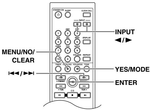 ONKYO CR-315DAB - Changing the Input Display - 1