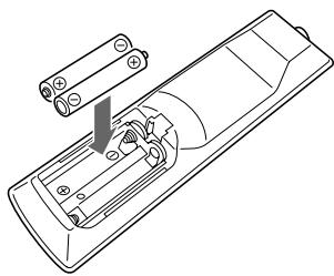 ONKYO CR-315DAB - Installing the Batteries - 2