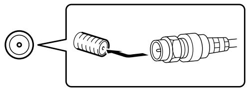 ONKYO CR-315DAB - Screw the supplied DAB antenna's plug onto the DAB ANTENNA jack. - 1