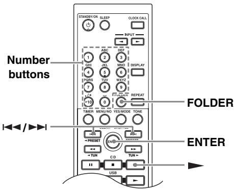 ONKYO CR-535 - Selecting MP3 Files in All Folder Mode - 1