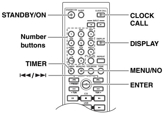 ONKYO CR-535 - Setting the Clock Manually - 1