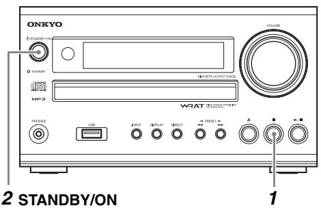 ONKYO CR-535 - Canceling the Sleep Timer - 1