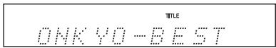 ONKYO CR-535 - Title name: - 1