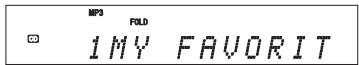 ONKYO CR-545 - While playback is stopped, press the [FOLDER] button. - 1