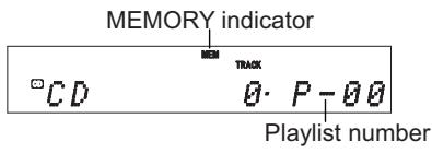 ONKYO CR-545 - Press the [MODE] button repeatedly until the MEMORY Indicator appears. - 1