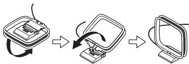 ONKYO CR-545 - Connecting the AM Loop Antenna (CR-545) - 1