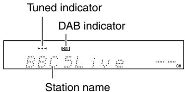 ONKYO CR-715DAB - Press the [BAND] button repeatedly to select DAB. - 1
