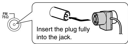 ONKYO CR-715DAB - Attach the FM antenna, as shown. - 1