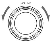 ONKYO CR-715DAB - Adjusting the Volume - 1
