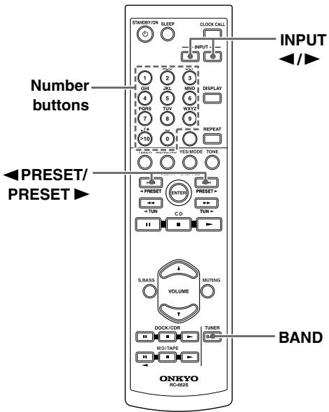 ONKYO CR-715DAB - Selecting Preset Stations - 1