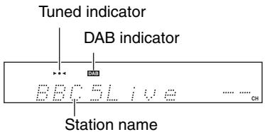 ONKYO CR-725 - Press the [BAND] button repeatedly to select "DAB". - 1
