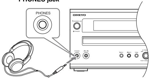 ONKYO CR-725 - Using Headphones - 1