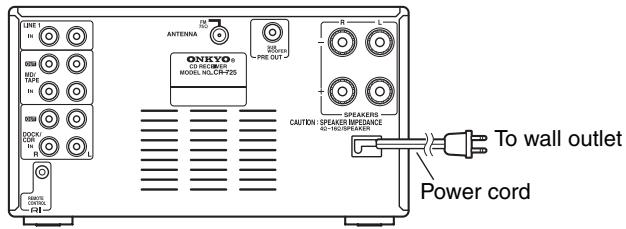 ONKYO CR-725 - Notes: - 1