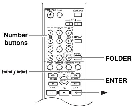 ONKYO CR-725 - Selecting MP3 Files in All Folder Mode - 1
