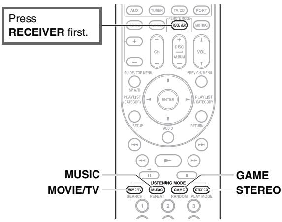 ONKYO HT-R380 - STEREO button - 1