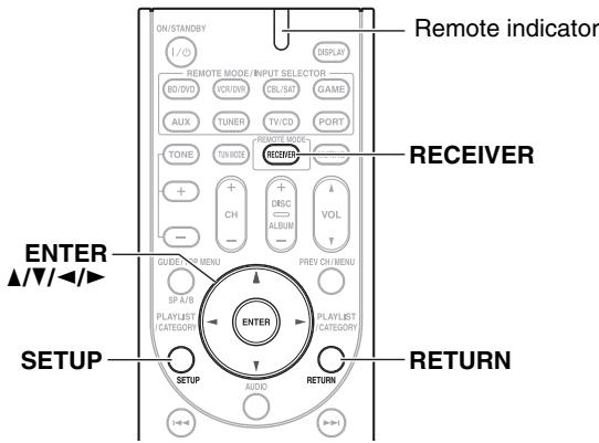 ONKYO HT-R380 - Common Procedures in Setup Menu - 1