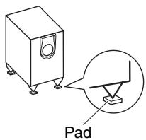 ONKYO HT-S5300 - Using the Floor Pads for Subwoofer - 1