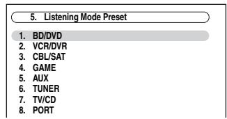 ONKYO HT-S6300 - Use / to select the input source that you want to set, and then press ENTER. - 1