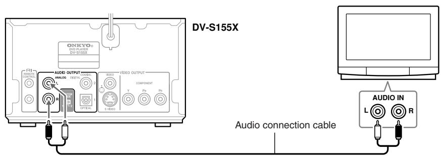 ONKYO HTC-V10X - Connecting to the audio inputs of your television - 1