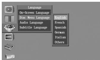 ONKYO HTC-V10X - Disc Menu Language - 1