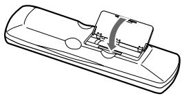 ONKYO HTC-V10X - Inserting the batteries - 3