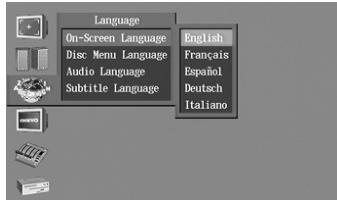 ONKYO HTC-V10X - On-Screen Language - 1