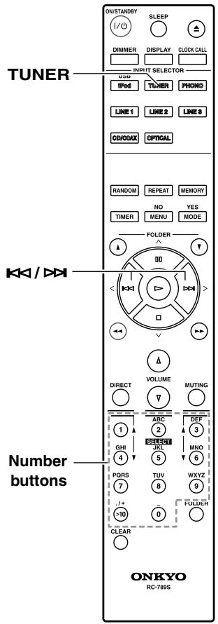 ONKYO PHA-1045 - Selecting Preset Stations - 1