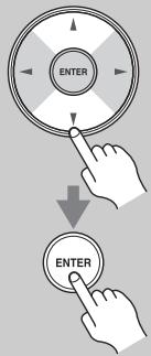 ONKYO PR-SC5507 - Use the Up and Down [▲]/[▼] buttons to select an item, and then press [ENTER]. - 2