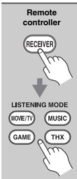 ONKYO PR-SC5507 - [THX] button - 2