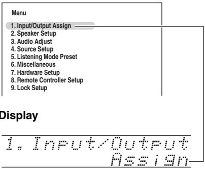 ONKYO PR-SC5507 - Onscreen Setup Menus - 1