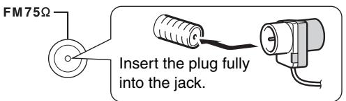 ONKYO PR-SC5507 - Attach the FM antenna, as shown. (North American models) - 1