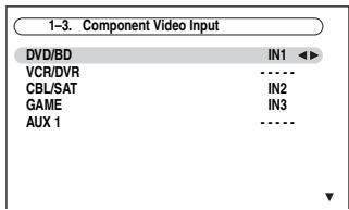 ONKYO PR-SC5507 - Use the Up and Down [A]/[V] buttons to select "3. Component Video Input", and then press [ENTER]. - 1