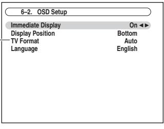 ONKYO PR-SC5507 - Use the Up and Down [A]/[V] buttons to select "2. OSD Setup", and then press [ENTER]. - 1